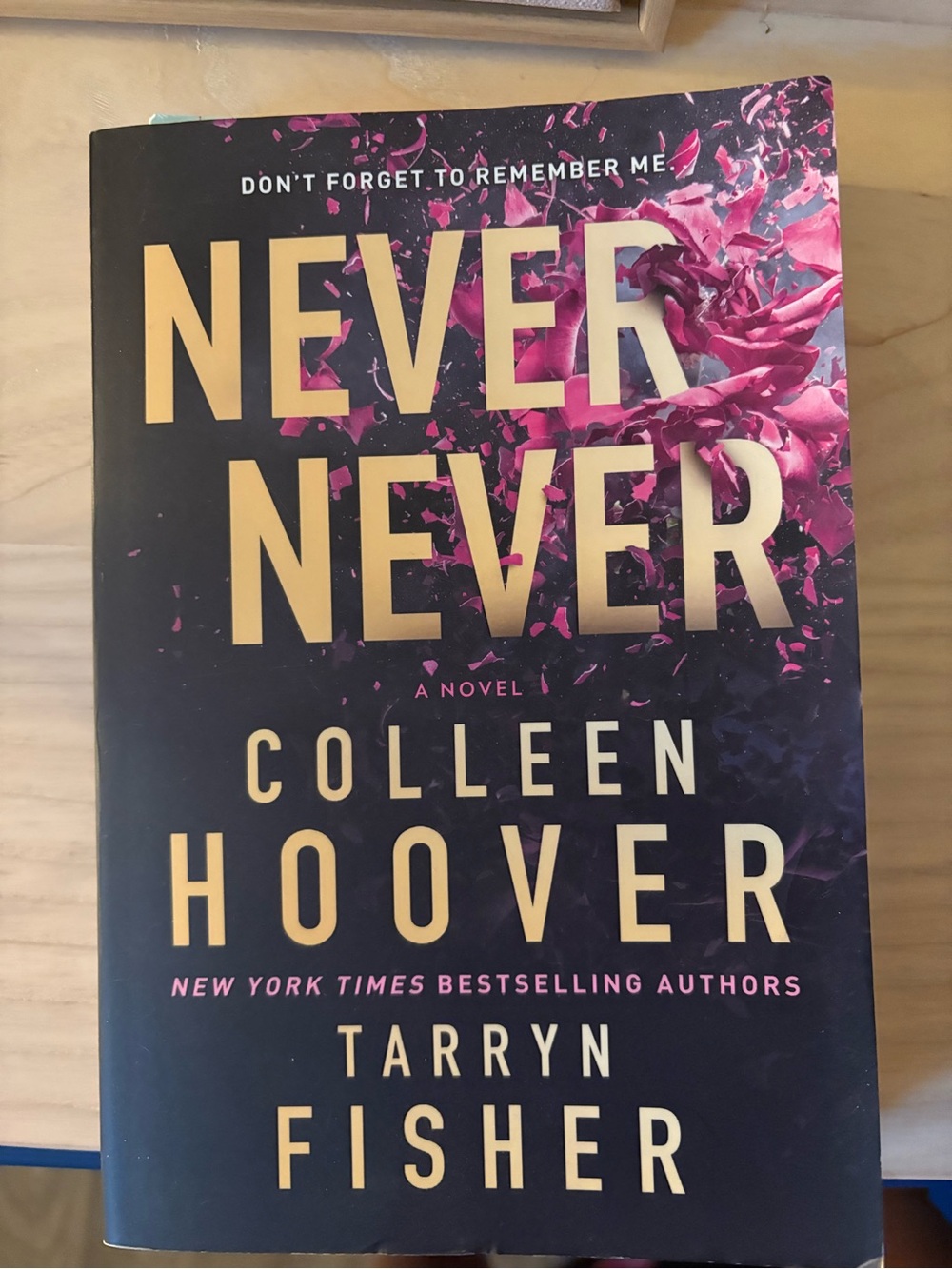 Never Never Notebook by — Pink and Black Cover